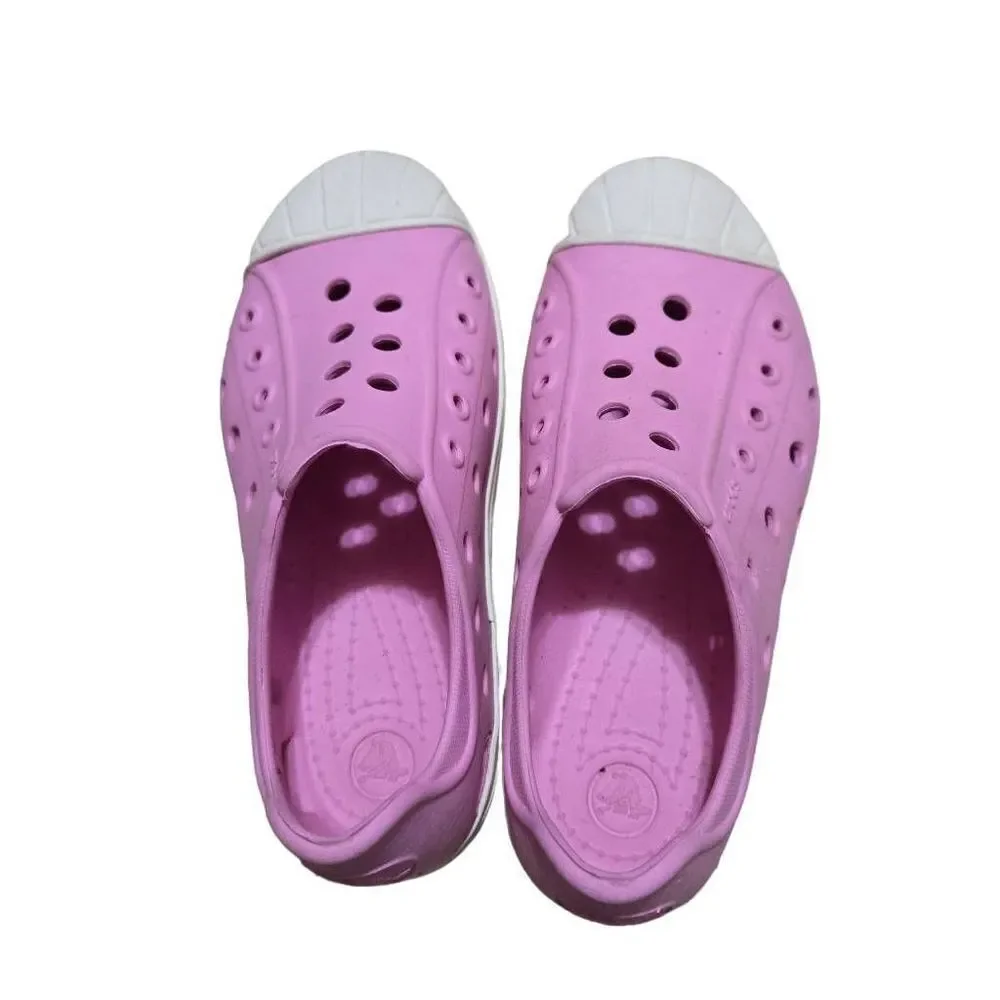 Crocs Girls Bump It Shoe Carnation/Oyster/pink Size US C12